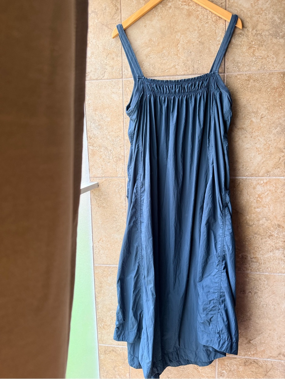 Anthro Daily Practice Femme Utility Midi Dress Parachute Drawstring Pockets - Picture 3 of 15